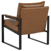 Rosalind Upholstered Track Arm Accent Chair Brown