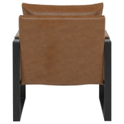 Rosalind Upholstered Track Arm Accent Chair Brown
