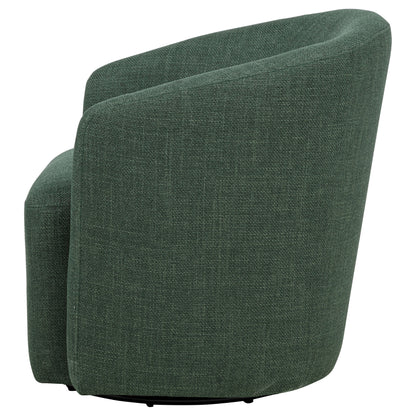 Mossbrook Fabric Upholstered Swivel Accent Chair