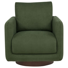 Iris Fabric Upholstered Swivel Accent Chair Matcha