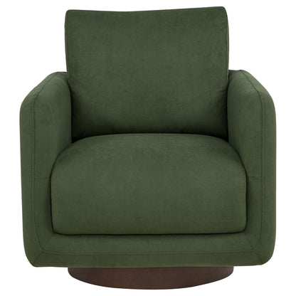 Iris Fabric Upholstered Swivel Accent Chair Matcha