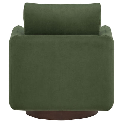 Iris Fabric Upholstered Swivel Accent Chair Matcha