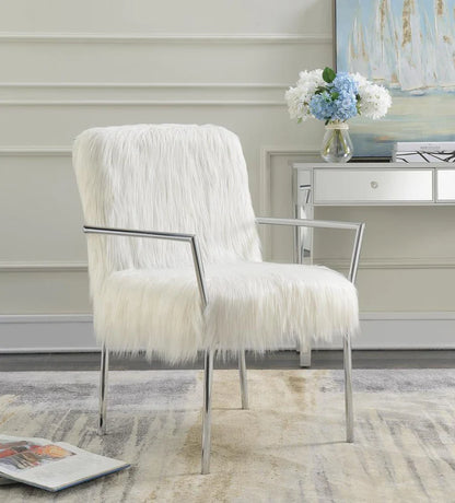 Grey & Gold Art Deco Accent Chair