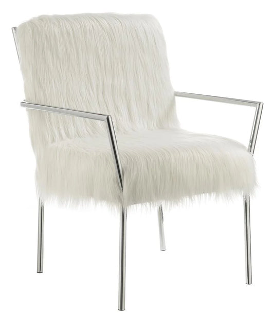 Grey & Gold Art Deco Accent Chair