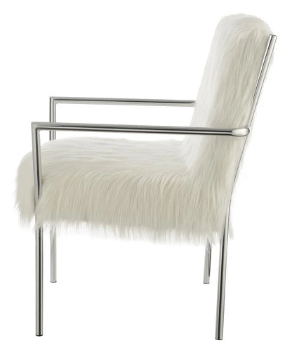 Grey & Gold Art Deco Accent Chair