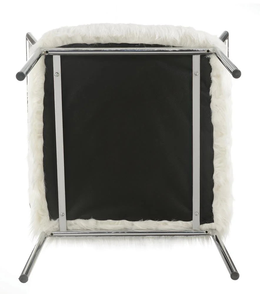 Grey & Gold Art Deco Accent Chair