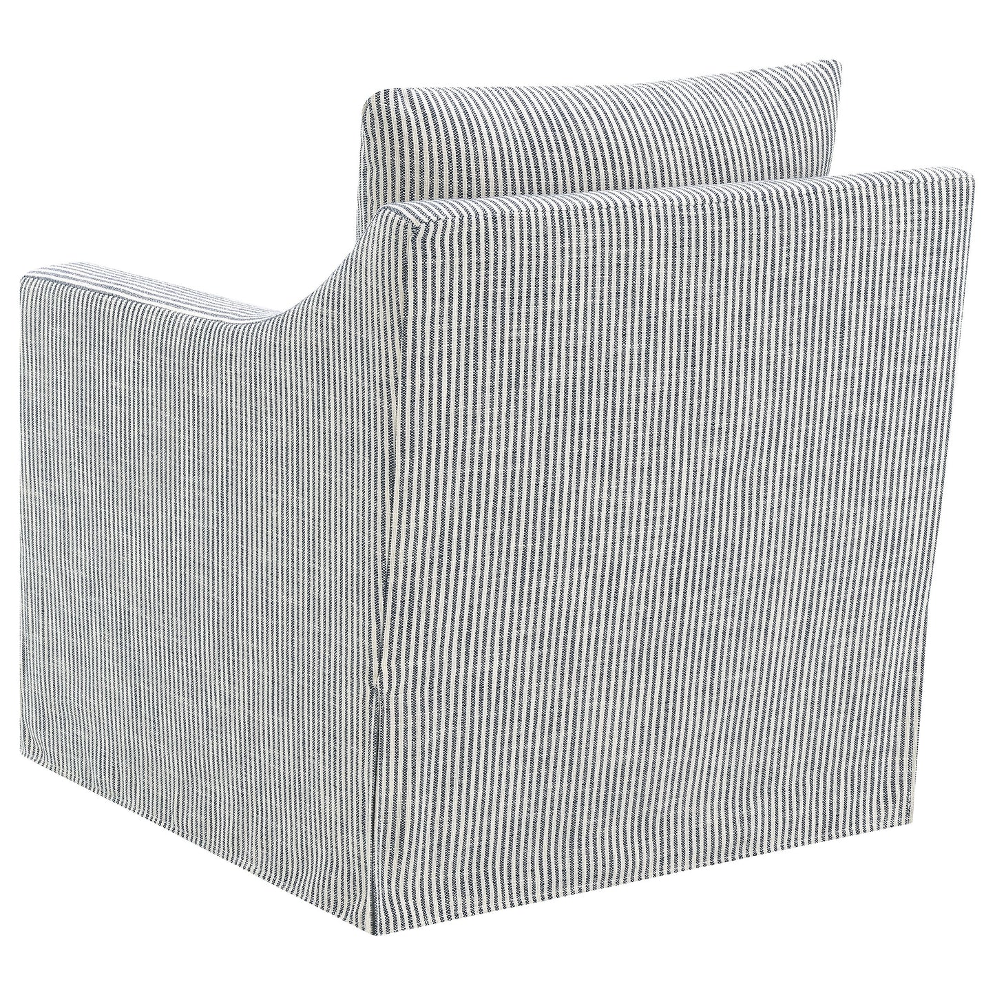 Sillón giratorio con brazos inclinados tapizado de invierno, color beige