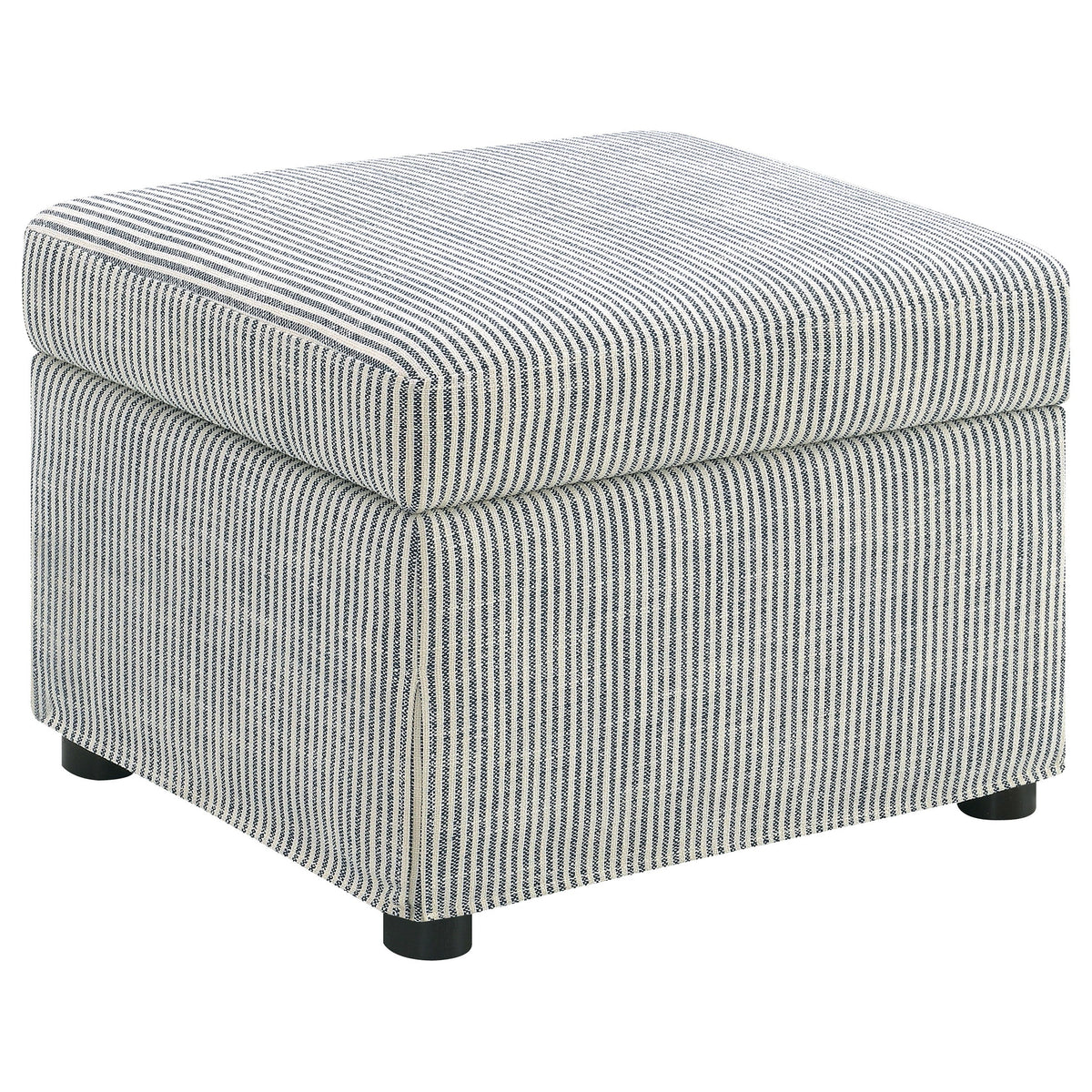 Winter Upholstered Hydraulic Lift Top Storage Ottoman Beige