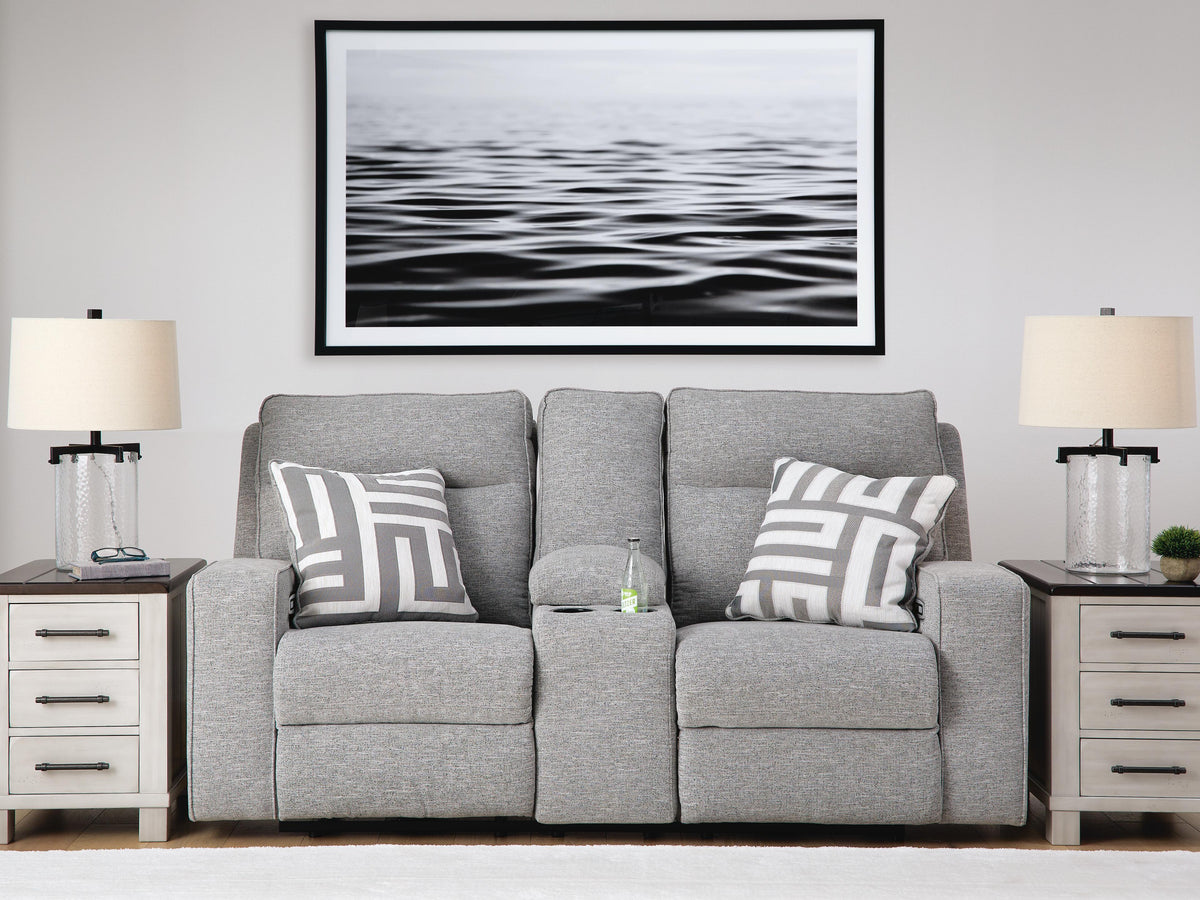 Biscoe PWR REC Loveseat/CON/ADJ HDRST