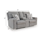 Biscoe PWR REC Loveseat/CON/ADJ HDRST