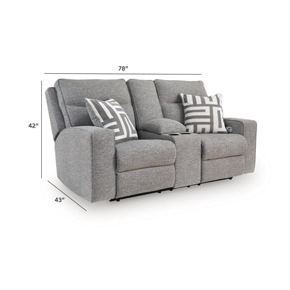 Biscoe PWR REC Loveseat/CON/ADJ HDRST