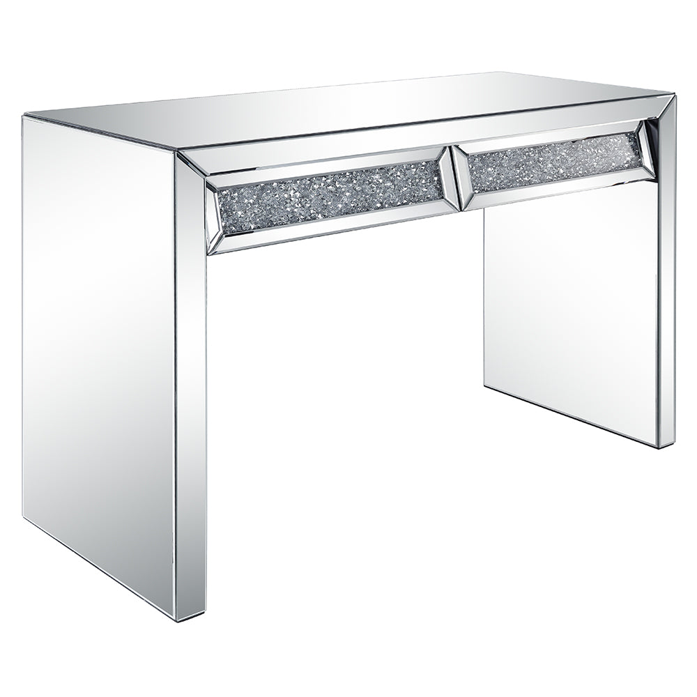 Noralie Console Table - Mirrored & Faux Diamonds (43"W x 18"D x 32"H)