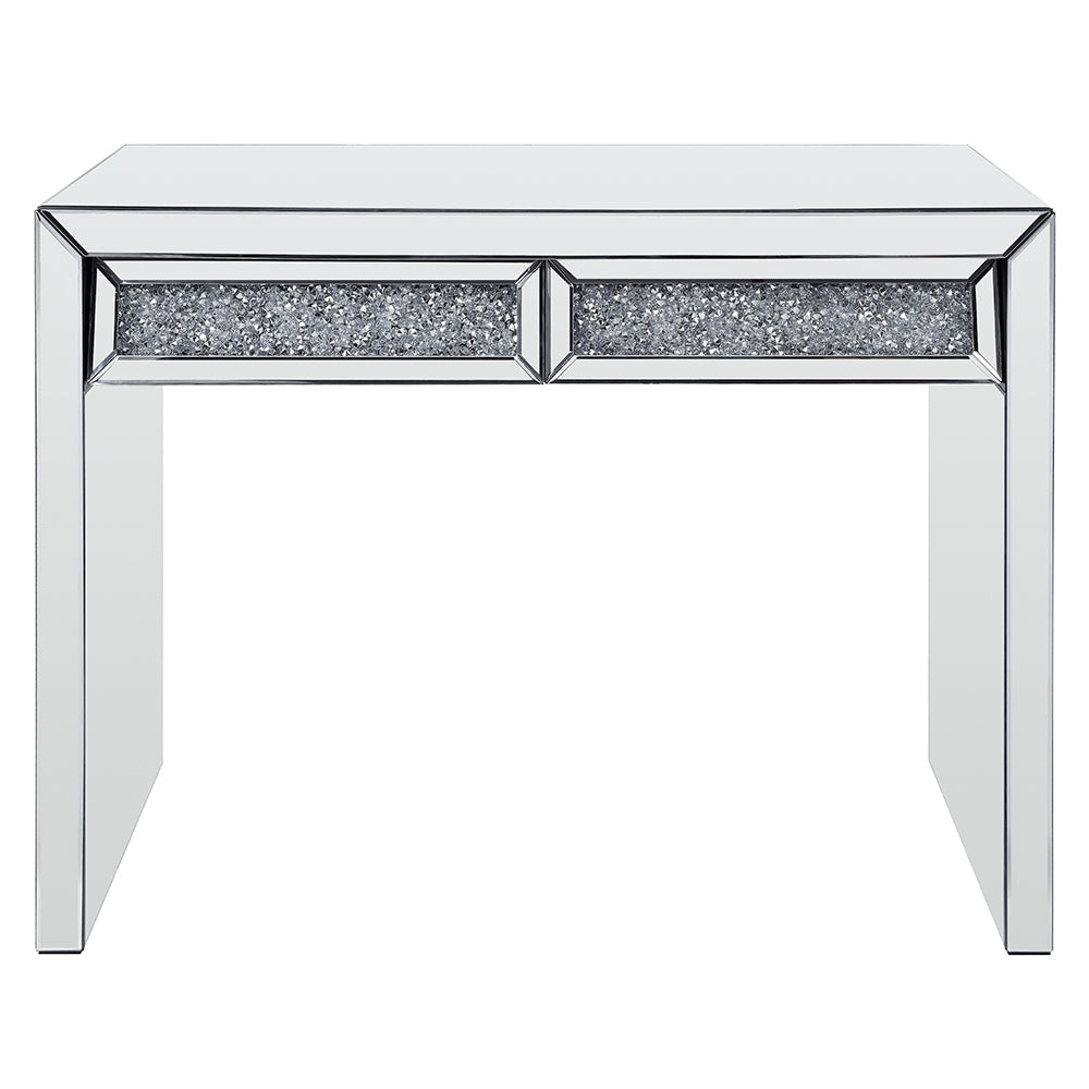 Noralie Console Table - Mirrored & Faux Diamonds (43"W x 18"D x 32"H)
