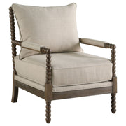 Blanchett Upholstered Bobbin Accent Chair