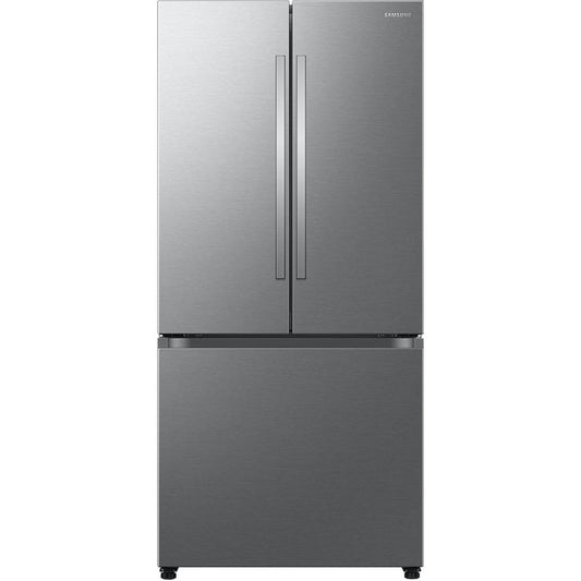  Samsung 33-inch, 25 cu.ft. Bespoke AI 3-Door French Door Refrigerator RF25C5A01SRAA IMAGE 1