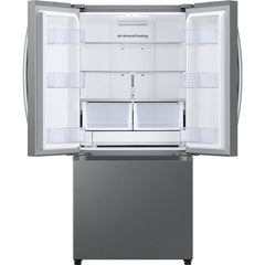  Samsung 33-inch, 25 cu.ft. Bespoke AI 3-Door French Door Refrigerator RF25C5A01SRAA IMAGE 2
