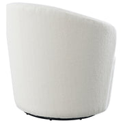 Joyce Upholstered Barrel Back Swivel Chair Burnt Orange