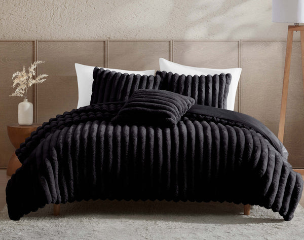 Ethan Black 4PC Comforter Set