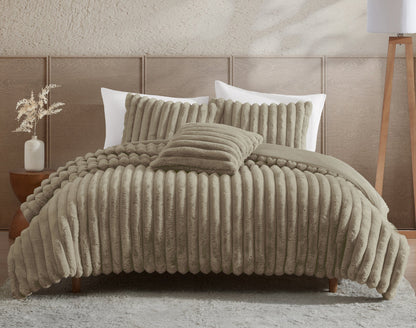 Ethan Taupe 4 PC Comforter Set