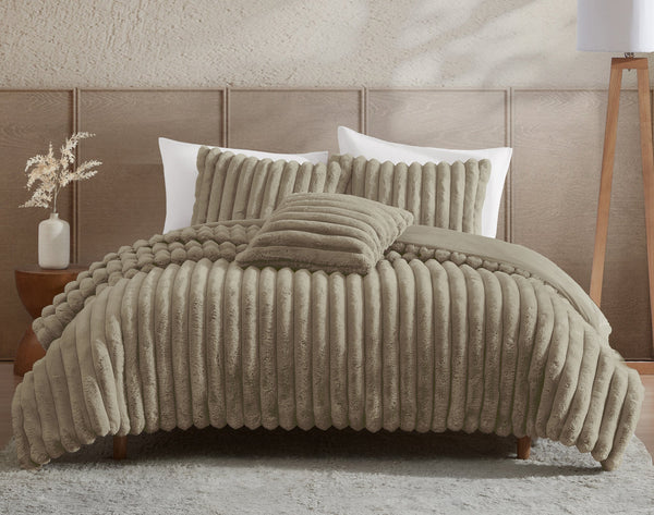 Ethan Taupe 4 PC Comforter Set