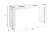 Dominic Glam 55" Mirrored Writing Desk