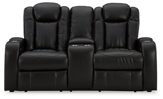 Caveman Den Power Reclining Loveseat with Console