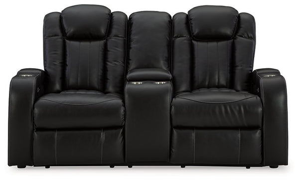 Caveman Den Power Reclining Loveseat with Console