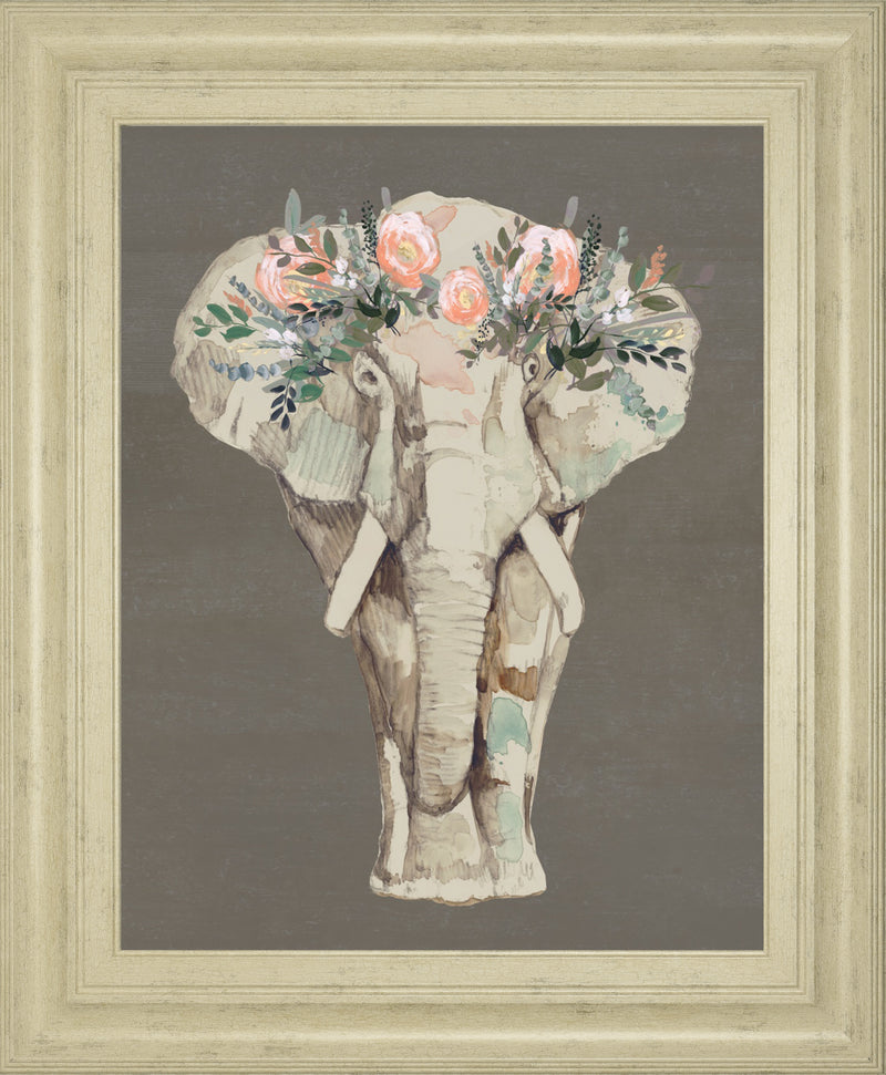 Flower Crown Elephant II BY Jennifer Goldberger