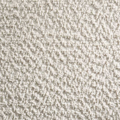 Banco de acento capitoné tapizado Mesa Boucle color carbón