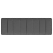 Banco de acento capitoné tapizado Mesa Boucle color carbón