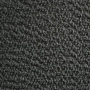 Banco de acento capitoné tapizado Mesa Boucle color carbón