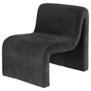 Silla Drayton tapizada curva sin brazos, color marfil