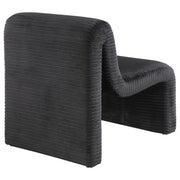 Silla Drayton tapizada curva sin brazos, color marfil