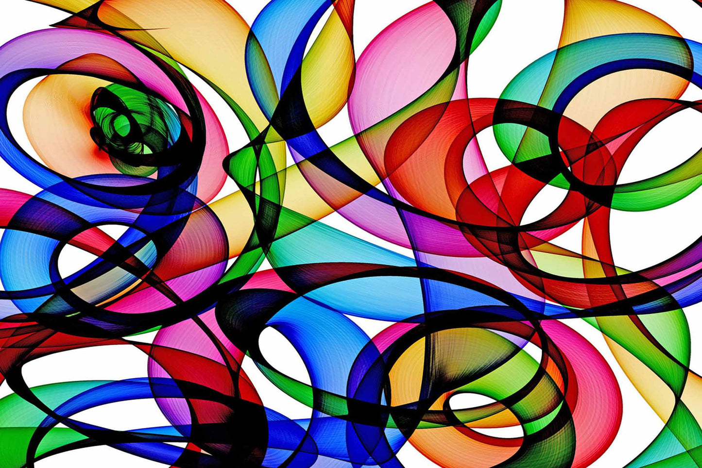 ''Abstract Circles'' Tempered Glass