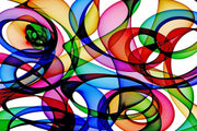''Abstract Circles'' Tempered Glass