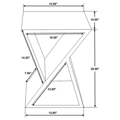 Lily Solid Reclaimed Wood Accent Side Table Natural