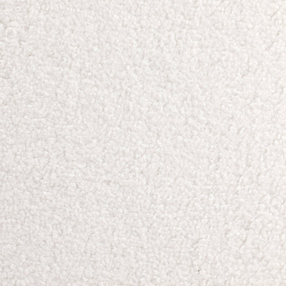 Banco decorativo tapizado en terciopelo Peoria color marfil