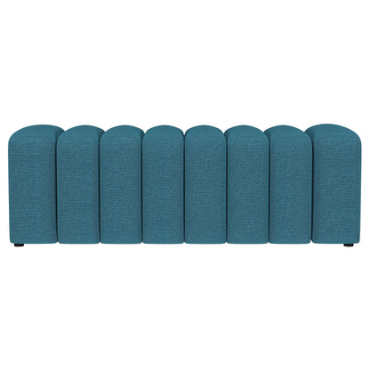 Summer Fabric Upholstered Tufted Accent Bench Charcoal