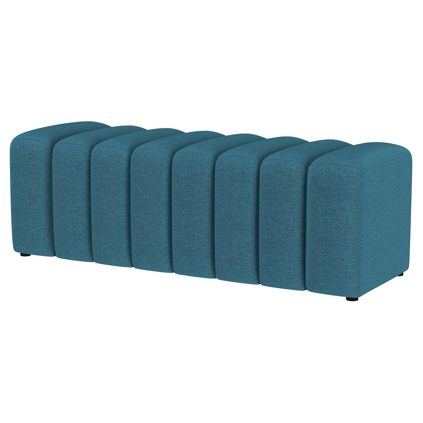 Summer Fabric Upholstered Tufted Accent Bench Charcoal