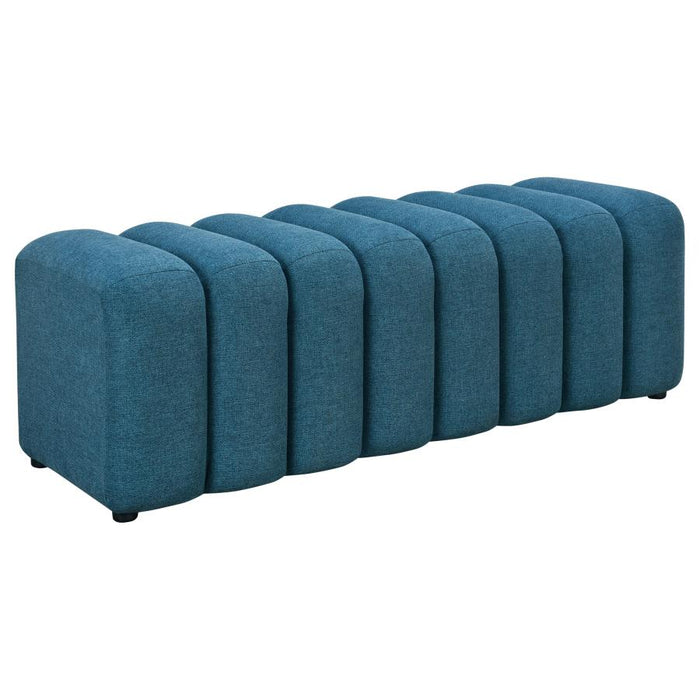 Summer Upholstered Channel Tufted Accent Bench