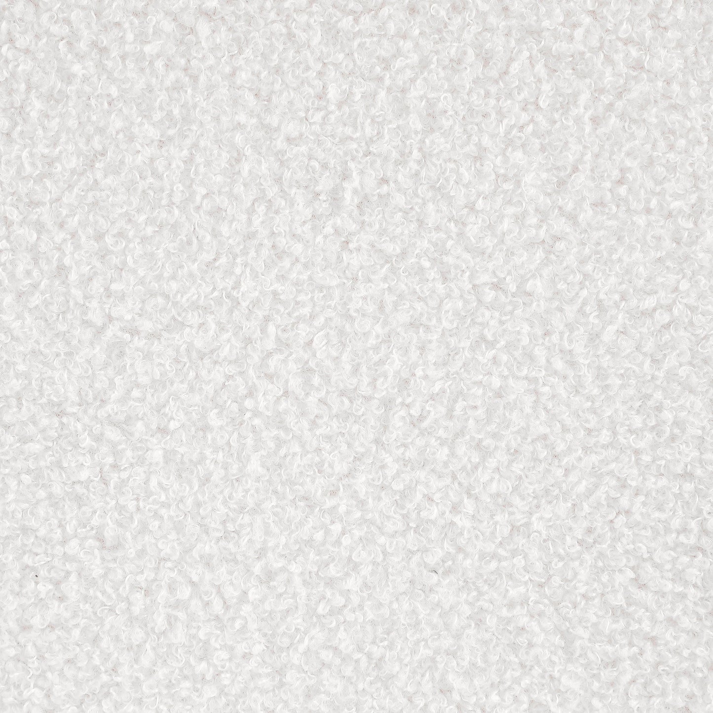 Otomana redonda tapizada en piel de oveja sintética Zena, color negro