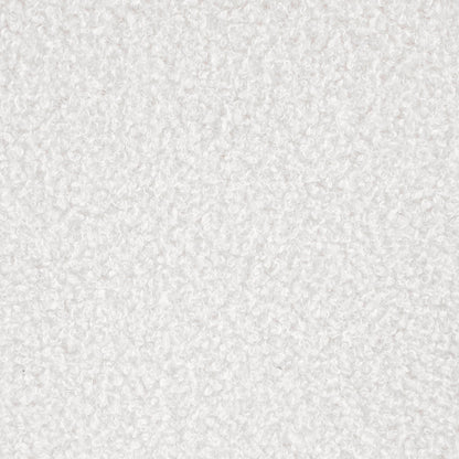 Otomana redonda tapizada en piel de oveja sintética Zena, color negro