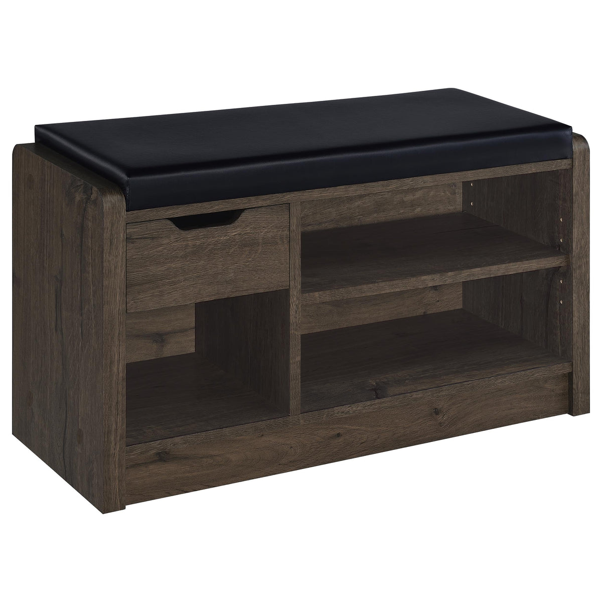 Banco de almacenamiento Arrington negro