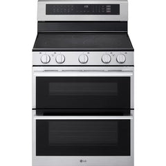  LG 30-inch, 7.3 cu. ft. Smart Electric Double Oven Freestanding Range with ProBake Convection® LDEL7324YE IMAGE 1