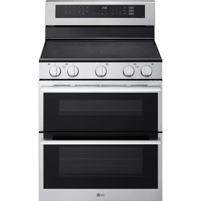LG 30-inch, 7.3 cu. ft. Smart Electric Double Oven Freestanding Range with ProBake Convection® LDEL7324YE