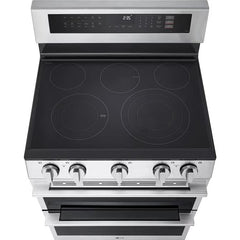  LG 30-inch, 7.3 cu. ft. Smart Electric Double Oven Freestanding Range with ProBake Convection® LDEL7324YE IMAGE 2