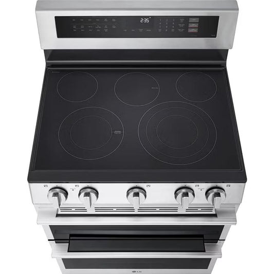  LG 30-inch, 7.3 cu. ft. Smart Electric Double Oven Freestanding Range with ProBake Convection® LDEL7324YE IMAGE 2