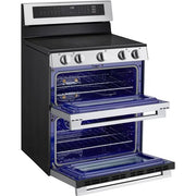  LG 30-inch, 7.3 cu. ft. Smart Electric Double Oven Freestanding Range with ProBake Convection® LDEL7324YE IMAGE 8