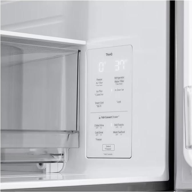  LG 29 cu. ft. Smart Standard-Depth MAX™ 4-Door French Door Refrigerator with Full-Convert Drawer™ LF29N8330S IMAGE 10