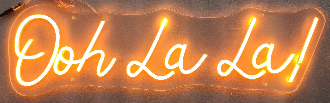 ''Ooh La La!'' Neon Typography